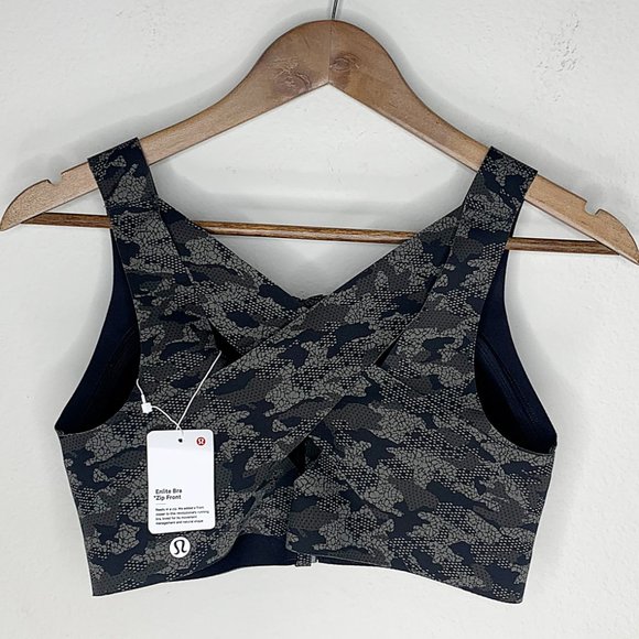 Lululemon Enlite Bra Zip Front High Support Camo - Picture 7 of 11